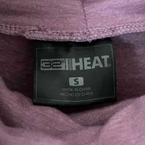 32 Degrees Heat Pink Cowlneck Sweatshirt Sz Small - Picture 2 of 4